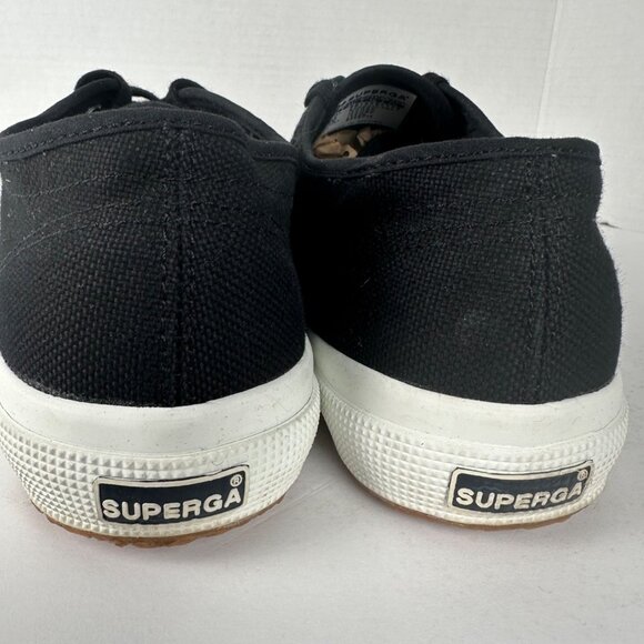 Superga Cotu Classic Sneakers Women’s US 10  Black Canvas Casual Shoes - Picture 7 of 11